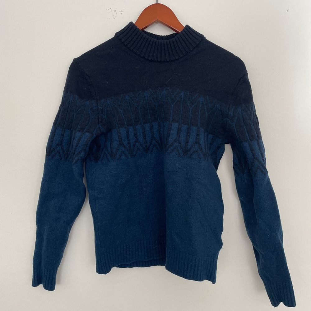 Pure cashmere mock neck sweater